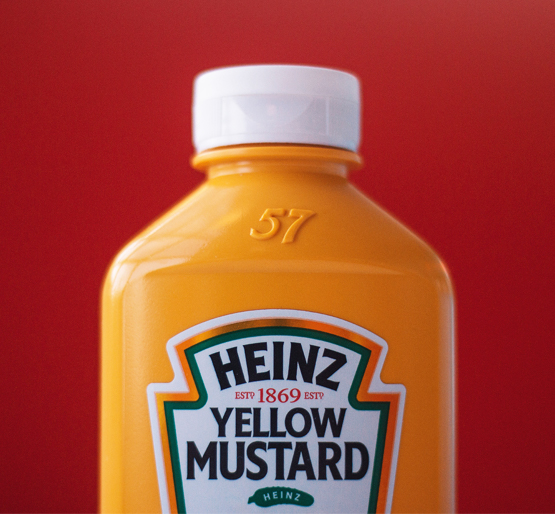 heinz yellow mustard bottle